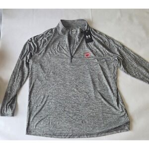 Men's Under Armour Wisconsin Badgers Quarter Zip, Size 2XL,‎ NWT